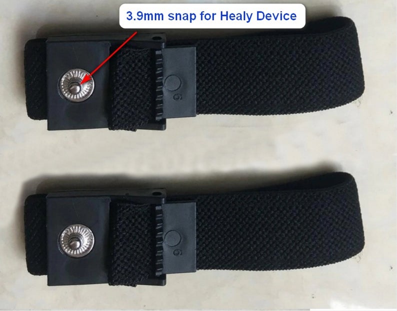 Healy VariZapper VariGamma Estim Compatible Wrist Therapy Bands 3.9mm stud 2pc