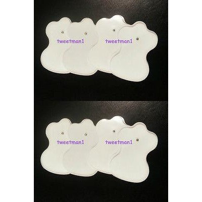 Electrode Pads 4 Pairs (8)for Eliking Digital Massager/Therapy Machine/TENS/NMES