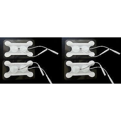 Speech Therapy Electrodes Pads (4) 2mm Pin Esophageal Dysphasia Estim Swallowing