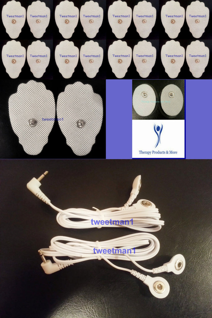 Eliking IPro Compatible Lead Cables with 18 Replacement Massage Pads + 2 Oval Pads