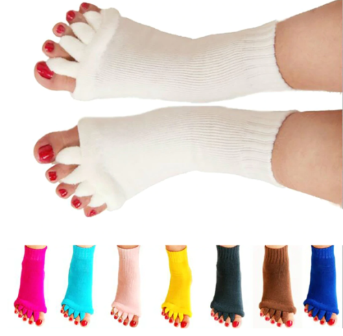 Ultra Soft Massage Toe Socks Toe Separator Sensitive Toes