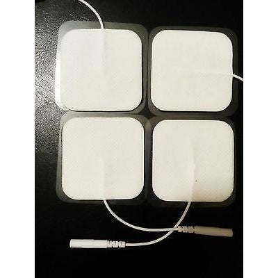 32  Square Replacement Wired Electrodes for Estim TENS Massager