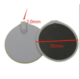 4 Rubber Reusable Replacement Electrode Pads 9.5cm round For Microcurrent Tens