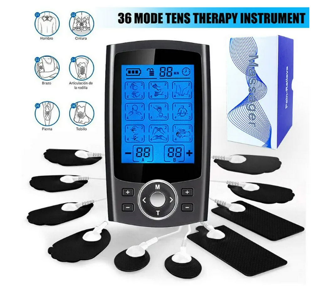 Tens Muscle Stimulator 36-Mode Electric EMS Acupuncture Body Massage  Digital Therapy Slimming Machine Electrostimulator