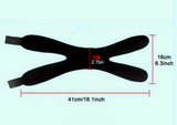 Patella Knee Strap Support- Double Belted Support Protection-Black