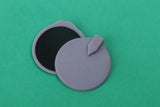 4 Rubber Reusable Replacement Electrode Pads For TENS Microcurrent 6.5cm Round