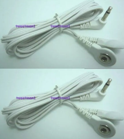 3.5mm male plug Lead Wire Cables Connector TENS EMS Therapy Massager