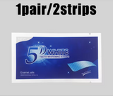 5D Advanced Teeth Whitening Strips (14 Strips) 7 Upper 7 Lower Hydrogen Peroxide