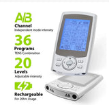 + Bonus-36 Mode Tens Muscle EMS Massager Therapy Electric Stimulator US