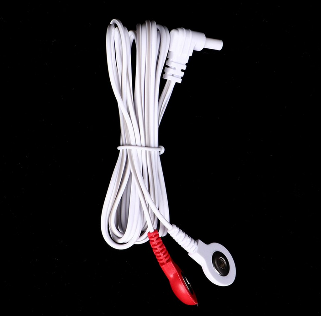 Electrode Cable Wire for TENS - 2.35mm shielded plug with 3.5mm snaps