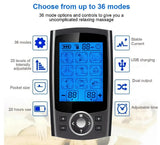 + Bonus-36 Mode Tens Muscle EMS Massager Therapy Electric Stimulator US