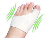 Pair Bunion Big Toe Protector Fabric w/ 5mm Thick Gel Foot Sleeve Relieve Pain