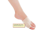 Pair Bunion Big Toe Protector Fabric w/ 5mm Thick Gel Foot Sleeve Relieve Pain