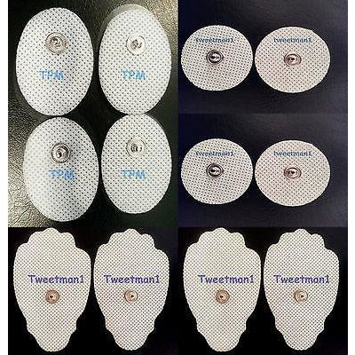 Massage Electrodes Gel Pads (4 Lg+4SM+4Sm Oval) Compatible with Massageo Massager