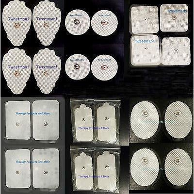 Replacement Massage Pads Electrodes Variety (4 LG+4LONG+4SM+4SM OVAL+4WIDE+4SQ)