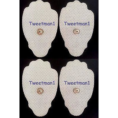 DIGITAL MASSAGER PADS (4) THERAPY MACHINE TENS MASSAGE PADS, LARGE/REUSABLE