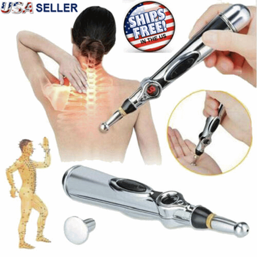 Laser Acupuncture Pen Tool ~Trigger Pain Point Tension Release 3 Heads