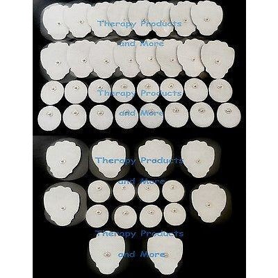 Replacement Electrode Pads Combo (24 Lg, 24 Sm Oval) for Pinook Digital Massager