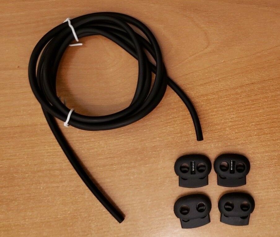 Conductive Rubber Tubing +Clips for TENS Estim Finger Joint Therapy Wrap for Pain Relief