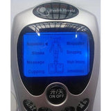 DIGITAL MASSAGER ESTIM Therapy Machine 12 PADS w/Holder USB Power or Battery NEW