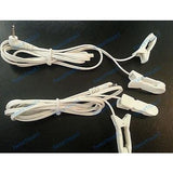 4 EAR CLIP/CLAMP ELECTRODE with 2.5mm Plug w/Attached Lead Wires for EMS TENS