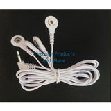 ELECTRODE LEAD CABLE (3.5mm Plug) +4LG +4SM OVAL +4SM PADS FOR TENS MASSAGER