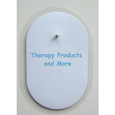 12 Oval Electrodes Massage Pads 2 1/2"  X 1 1/2" for Digital Massager Tens