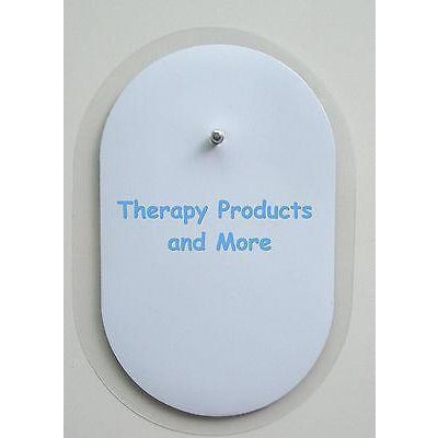 12 Oval Electrodes Massage Pads 2 1/2"  X 1 1/2" for Digital Massager Tens