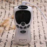 TENS Digital Massager Therapy Massage Machine w/New 4 WAY Cable! 4 Pads AC Power