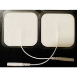 Interchangeable Electrodes Lead Cables 2 Ear Clip + 2.5mm Cable + Sq Pads