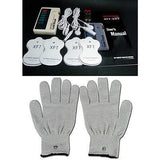 Gold Hand Electrotherapy Tens Therapy Massager package with Conductive Gloves
