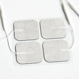 4 Square Replacement Wired TENS Electrodes for Gem-Stim