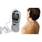 TENS Digital Massager Therapy Massage Machine w/New 4 WAY Cable! 4 Pads AC Power
