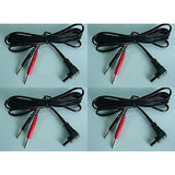 10 TENS Unit Lead Wires with Pin Connectors, 45" 4 ea (5 Pair) SAME DAY SHIPPING