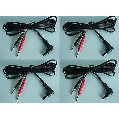 10 TENS Unit Lead Wires with Pin Connectors, 45" 4 ea (5 Pair) SAME DAY SHIPPING