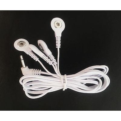 +BONUS! Electrode Wires/Cable Connector USE UP TO 4 PADS~3.5mm Plug~TENS Massage