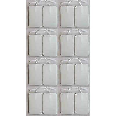 WIRED ELECTRODE PADS LG RECTANGULAR FOAM (16) FOR TENS DIGITAL ELECTRIC MASSAGER