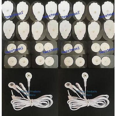 2 ELECTRODE LEAD WIRES- 3.5mm Plug+(16LG+16SM) FOR DIGITAL ELECTRONIC MASSAGER