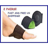 2 Pairs Cushioned Arch Support~Eases Plantar Fasciitis Pain