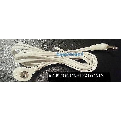 ELECTRODE LEAD WIRE Cable 3.5mm FOR EROSTEK ESTIM UNIT- Snap Connection lead