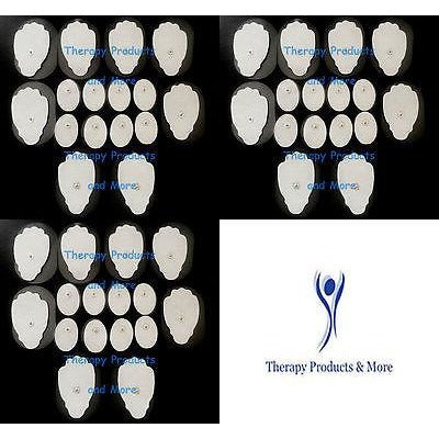 REPLACEMENT ELECTRODE PADS (24 LG, 24 SM OVAL) FOR FULL BODY PULSE MASSAGER TENS