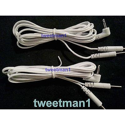 Electrode Lead Wires / Cables for Digital Massager TENS 2.5mm One Pair