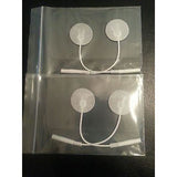 4 Circle Shaped Massage Pads 2.5cm Wired Electrodes for Microcurrent toning