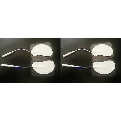 24 Ear Shaped TENS Electrodes Massage Pads for Digital Massager Machine TENS 2mm pin