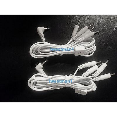 ELECTRODE LEAD WIRES 2.5mm  / 4 Pin Connection Cables for Digital Massager/TENS