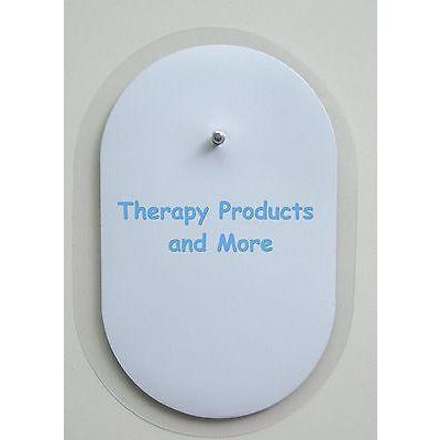 6 Oval Electrodes Massage Pads 2 1/2"  X 1 1/2" for Digital Massager Tens