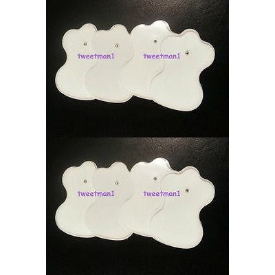 Electrode Pads 4 Pairs (8)for Eliking Digital Massager/Therapy Machine/TENS/NMES