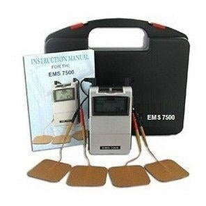 EMS 7500 Muscle Stimulator Dual Channel Relieve Low Back Pain Prevent Atrophy