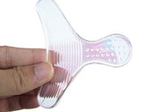 Clear silica gel stickers anti slip-resistant shoe pads Pair