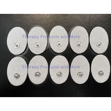 Small Massage Pads / Electrodes Oval Shaped (100) for Therapy Digital Massager TENS